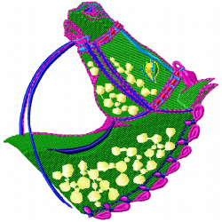 Horses Embroidery Design 5